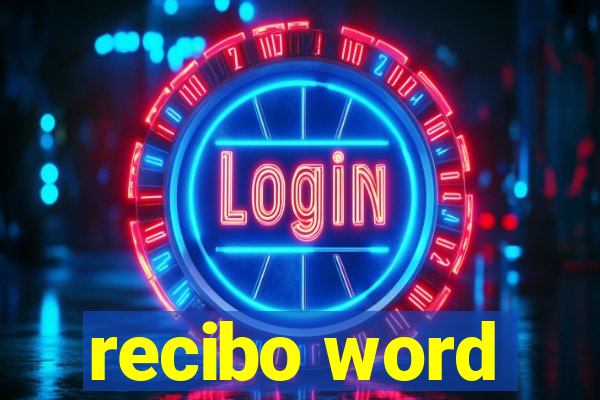 recibo word